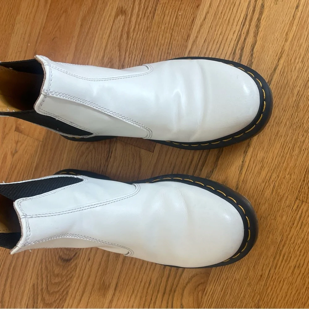 Dr. Martens White Chelsea Boots - Picture 3 of 5